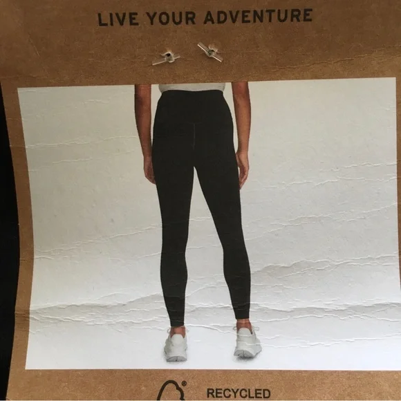 Eddie Bauer trail Black Women's Leggings M - Picture 4 of 8
